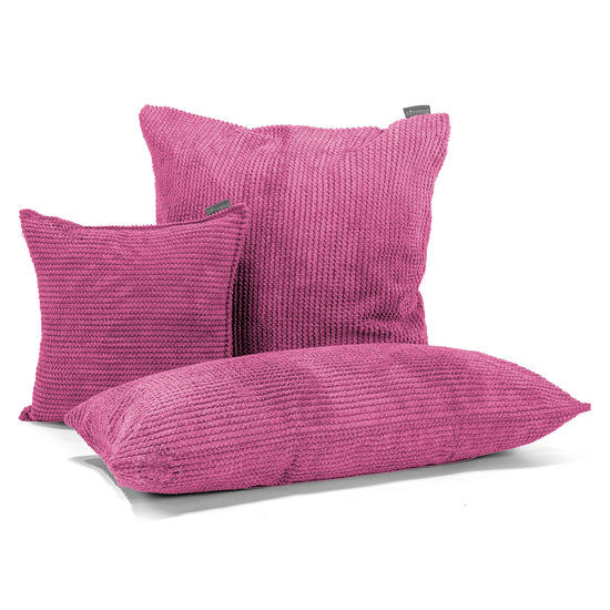 CloudSac 50 Riesen Memory-Schaum Kissen 40 x 80cm - Pom-Pom Pink 03