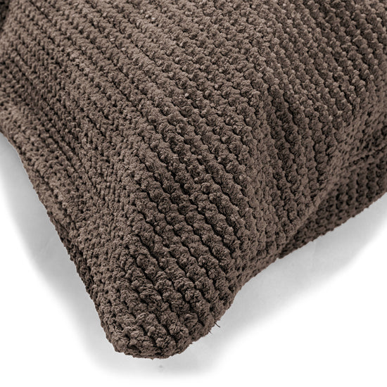 CloudSac 50 Riesen Memory-Schaum Kissen 40 x 80cm - Pom-Pom Schoko 02