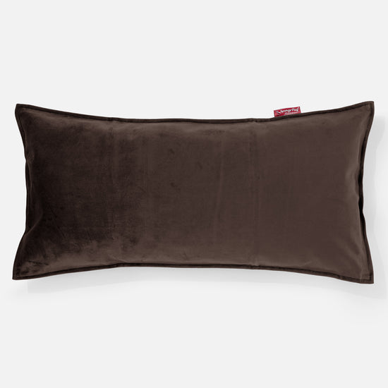 CloudSac 50 Riesen Memory-Schaum Kissen 40 x 80cm - Samt Espresso 01