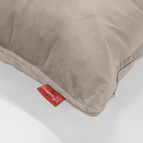 CloudSac 50 Riesen Memory-Schaum Kissen 40 x 80cm - Samt Nerzfarben 02