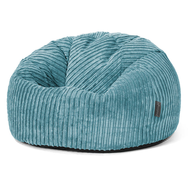 Klassischer Sitzsack Sessel - Cord Türkis 01