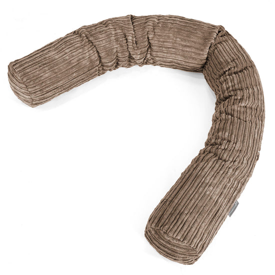 Seitenschläferkissen XXL - Cord Mocca 01