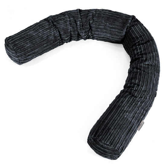 Seitenschläferkissen XXL - Cord Schwarz 01
