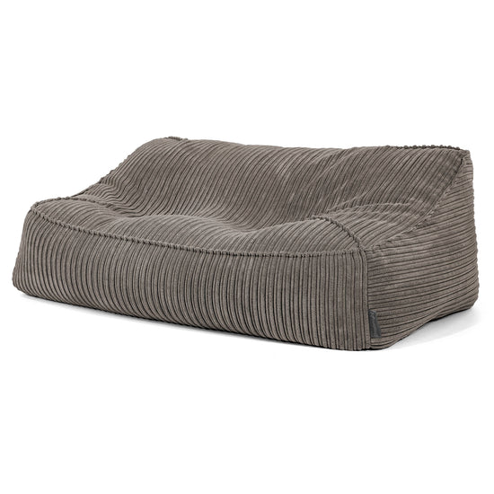 Das Slouchy Sitzsack Sofa - Cord Graphitgrau 02