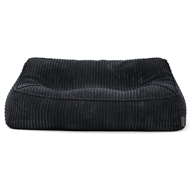 Das Slouchy Sitzsack Sofa - Cord Schwarz 03