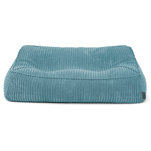 Das Slouchy Sitzsack Sofa - Cord Türkis 03