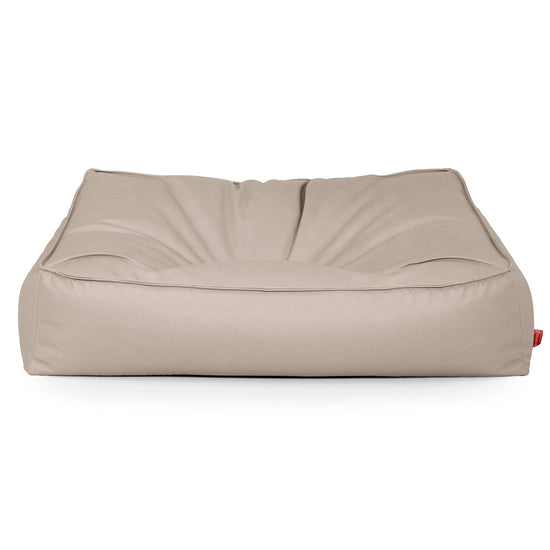 Das Slouchy Sitzsack Sofa - Veganes Leder Elfenbein 01