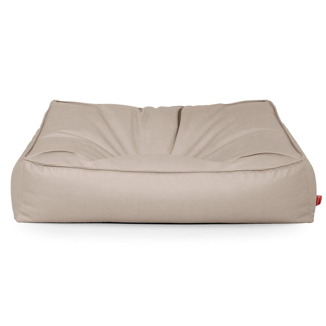 Das Slouchy Sitzsack Sofa - Veganes Leder Elfenbein 01