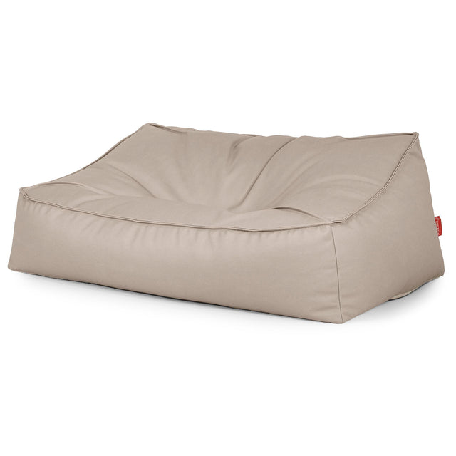 Das Slouchy Sitzsack Sofa - Veganes Leder Elfenbein 03
