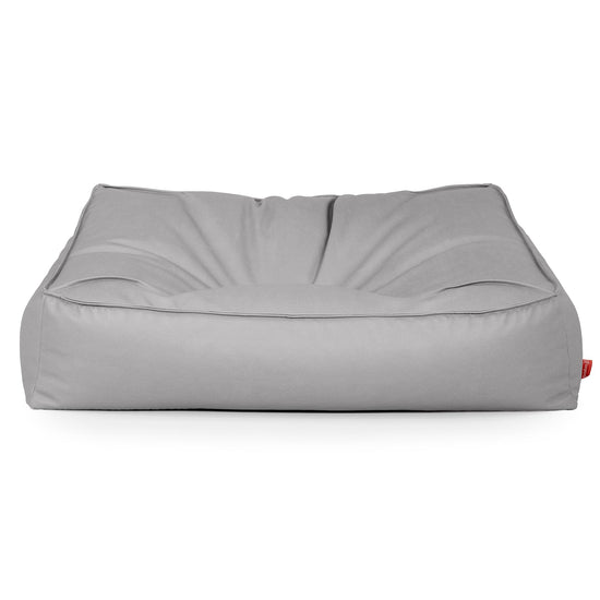 Das Slouchy Sitzsack Sofa - Veganes Leder Grau 01