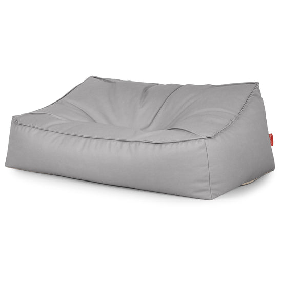 Das Slouchy Sitzsack Sofa - Veganes Leder Grau 03