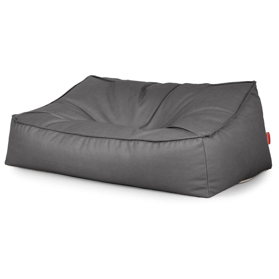 Das Slouchy Sitzsack Sofa - Veganes Leder Grau 03