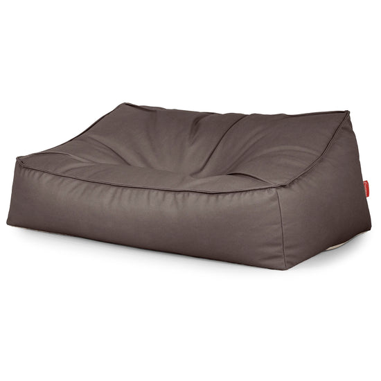 Das Slouchy Sitzsack Sofa - Veganes Leder Schoko 03