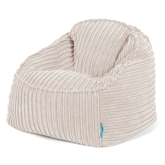 Der Slouchy Kinder Sitzsack 2-6 Jahre - Cord Elfenbein 01