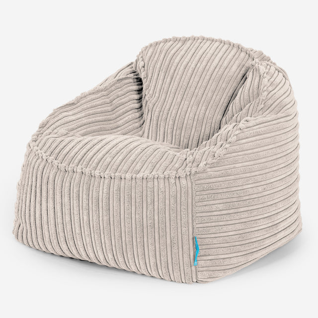 Der Slouchy Kinder Sitzsack 2-6 Jahre - Cord Elfenbein 01