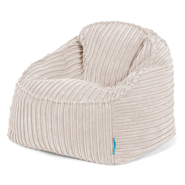 Der Slouchy Kinder Sitzsack 2-6 Jahre - Cord Elfenbein 01