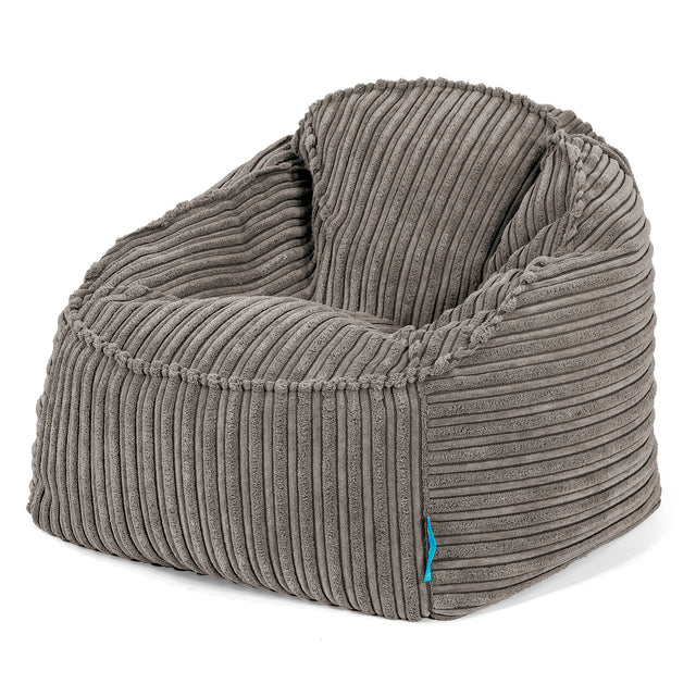 Der Slouchy Kinder Sitzsack 2-6 Jahre - Cord Graphitgrau 01