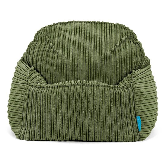 Der Slouchy Kinder Sitzsack 2-6 Jahre - Cord Nadelwaldgrün 02
