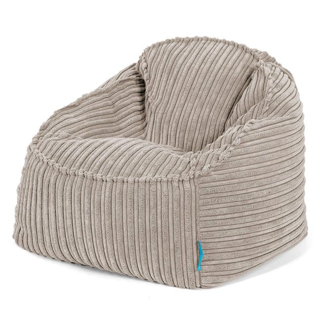Der Slouchy Kinder Sitzsack 2-6 Jahre - Cord Nerzfarben 01