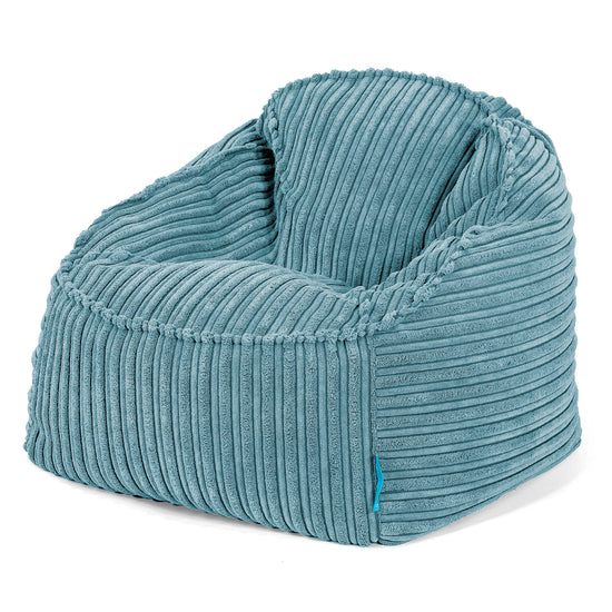 Der Slouchy Kinder Sitzsack 2-6 Jahre - Cord Türkis 01