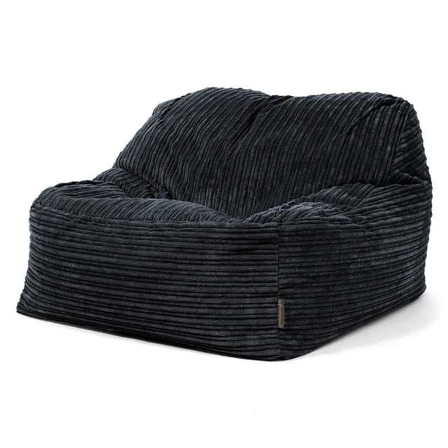 Der Slouchy Sitzsack Sessel - Cord Schwarz 03