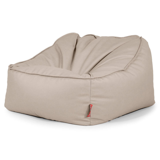 Der Slouchy Sitzsack Sessel - Veganes Leder Elfenbein 03