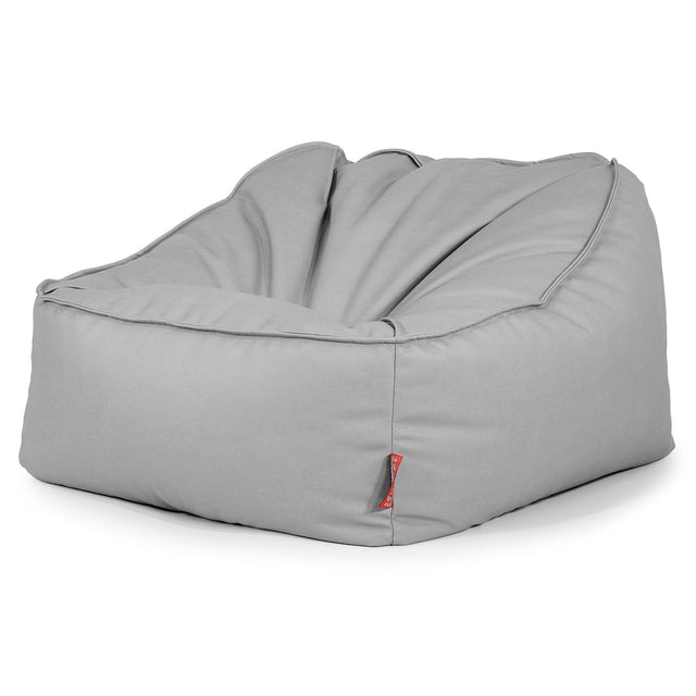 Der Slouchy Sitzsack Sessel - Veganes Leder Grau 03