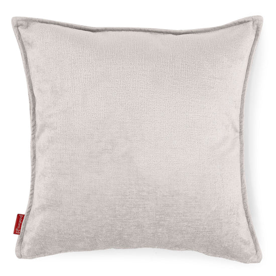 Extra Große Dekokissen / Sofa Kissenbezug 70 x 70cm - Chenille Creme 01
