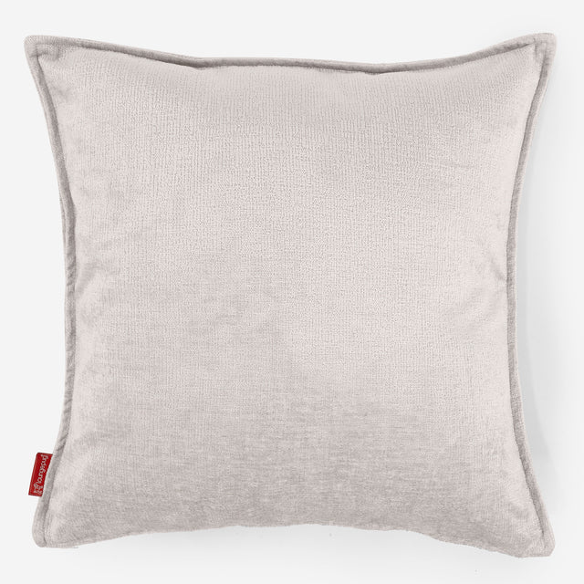 Extra Große Dekokissen / Sofa Kissenbezug 70 x 70cm - Chenille Creme 01