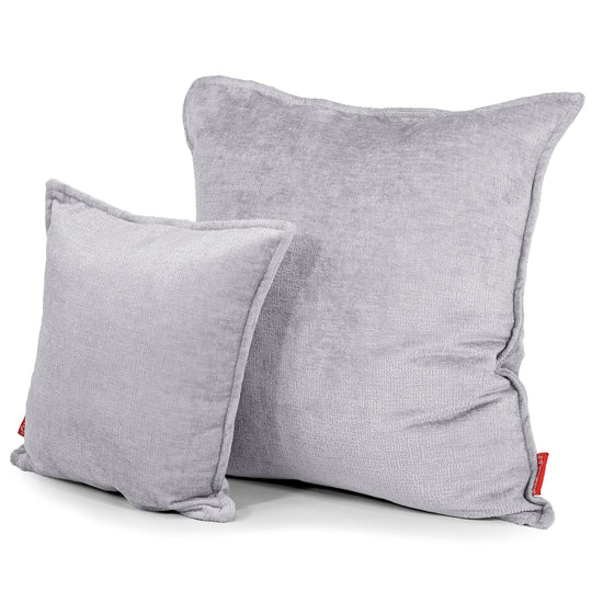 Extra Große Dekokissen / Sofa Kissenbezug 70 x 70cm - Chenille Grau 02