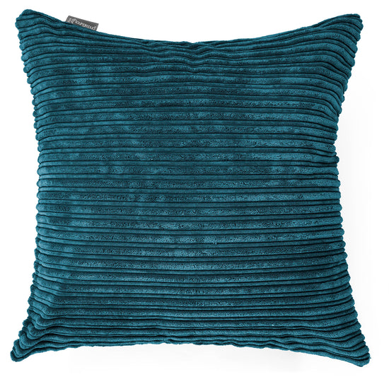 Extra Große Kissen 70 x 70cm - Cord Blaugrün 01