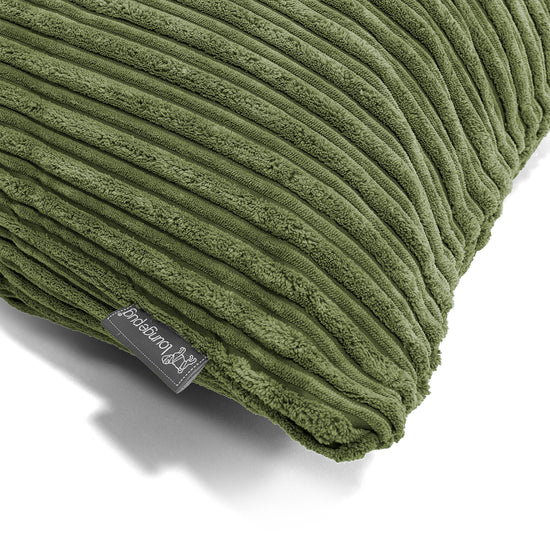 Extra Große Dekokissen / Sofa Kissenbezug 70 x 70cm - Cord Nadelwaldgrün 03