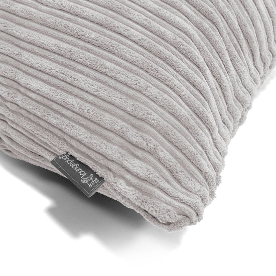 Extra Große Dekokissen / Sofa Kissenbezug 70 x 70cm - Cord Silber 03