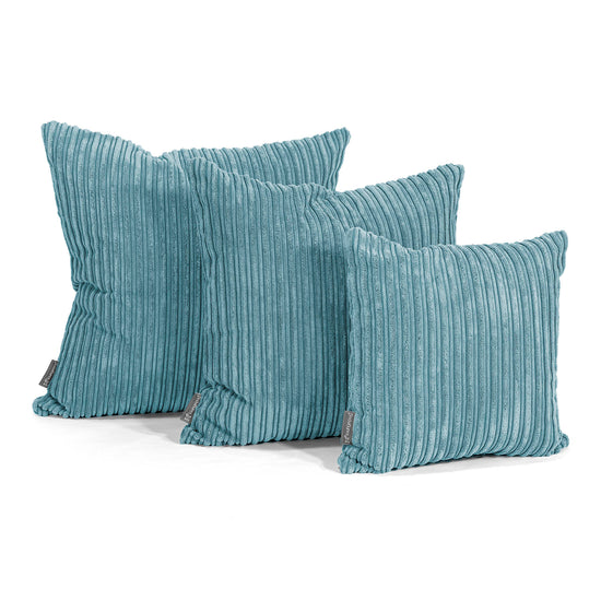 Extra Große Kissen 70 x 70cm - Cord Türkis 02