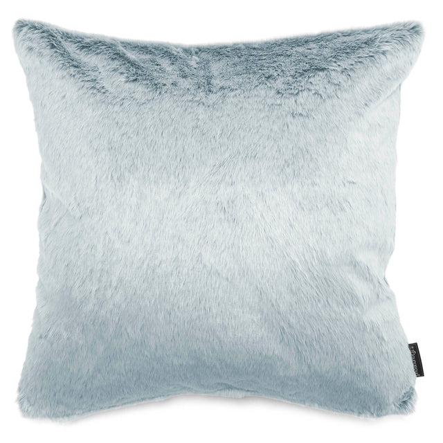 Extra Große Kissen 70 x 70cm - Kaninchen Kunstfell Pastellblau 01