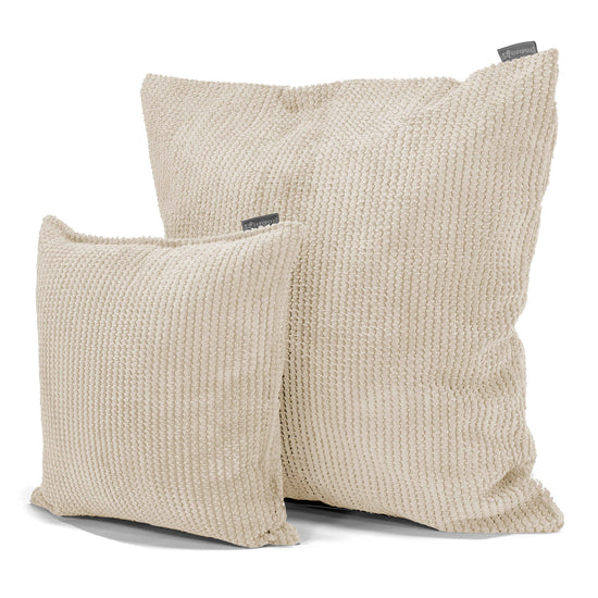 Extra Große Kissen 70 x 70cm - Pom-Pom Creme 02