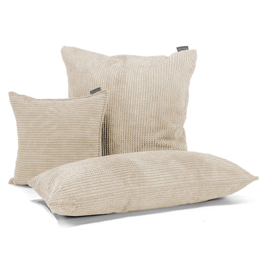 Extra Große Kissen 70 x 70cm - Pom-Pom Creme 04