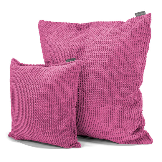 Extra Große Kissen 70 x 70cm - Waffle Cord Pink 02