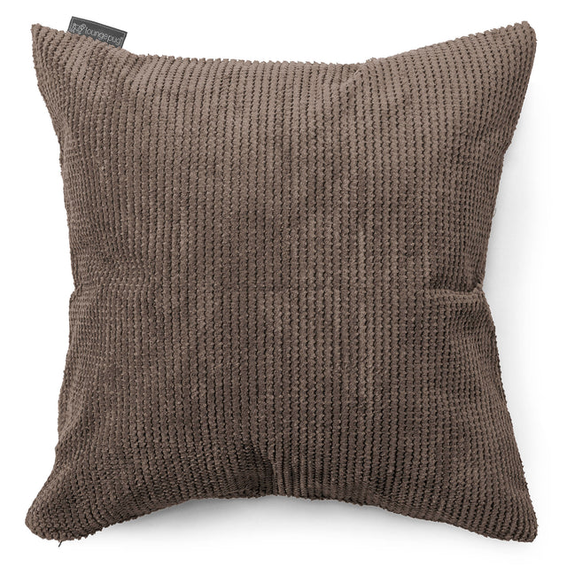 Extra Große Kissen 70 x 70cm - Pom-Pom Schoko 01
