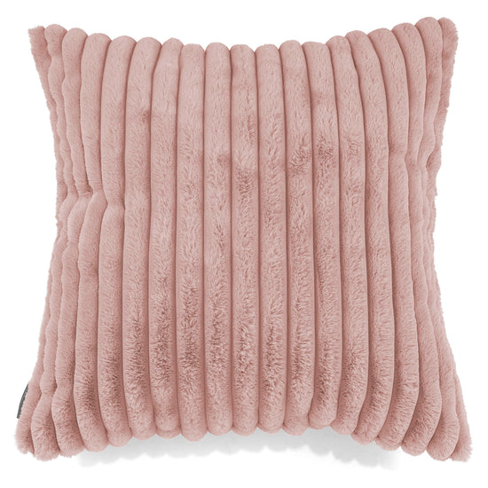 Extra Große Dekokissen / Sofa Kissenbezug 70 x 70cm - Ultra Plüsch Cord Pastellrosa 01