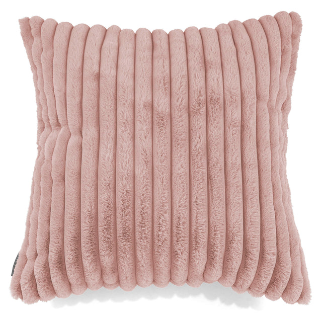 Extra Große Dekokissen / Sofa Kissenbezug 70 x 70cm - Ultra Plüsch Cord Pastellrosa 01