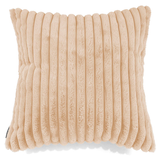 Extra Große Dekokissen / Sofa Kissenbezug 70 x 70cm - Ultra Plüsch Cord Pfirsich 01