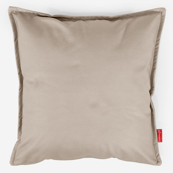 Extra Große Dekokissen / Sofa Kissenbezug 70 x 70cm - Veganes Leder Elfenbein 01