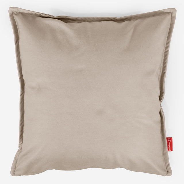 Extra Große Dekokissen / Sofa Kissenbezug 70 x 70cm - Veganes Leder Elfenbein 01