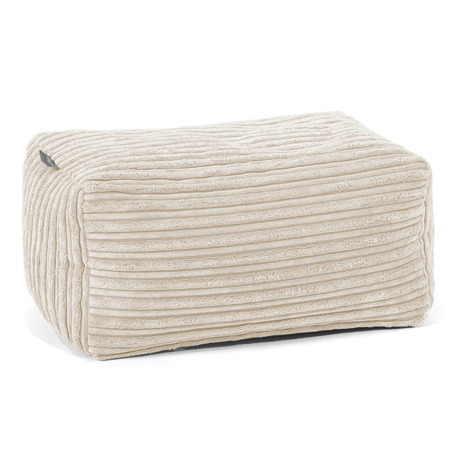 Fußhocker Pouf - Cord Creme 01