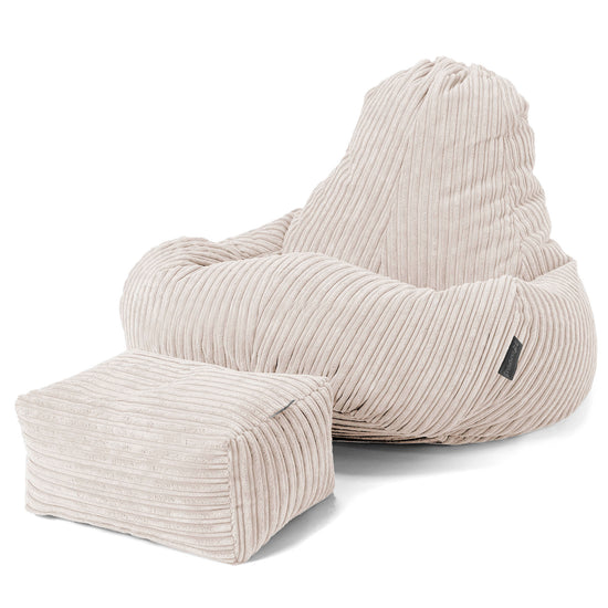 Ultra Lux Gaming Sitzsack - Cord Elfenbein 02
