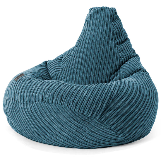 Gaming Sitzsack Sessel - Cord Marineblau 02