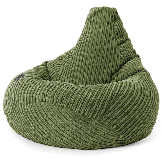 Gaming Sitzsack Sessel - Cord Nadelwaldgrün 02