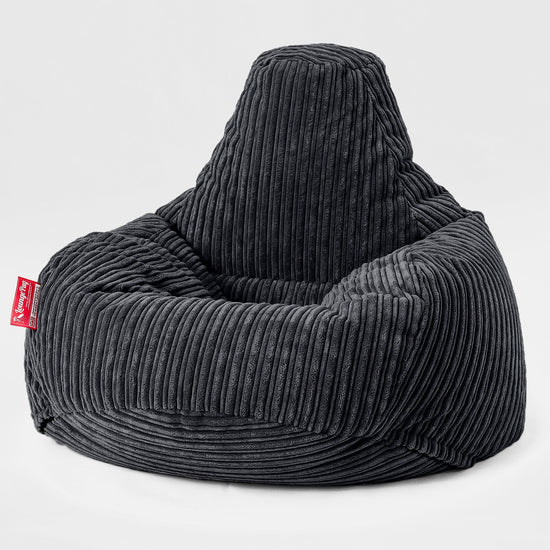 Tropfen Sitzsack - Cord Schwarz 01