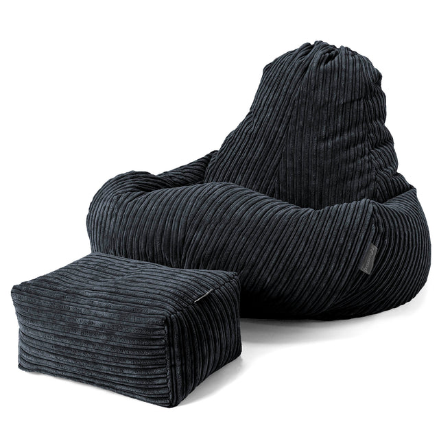 Ultra Lux Gaming Sitzsack - Cord Schwarz 02